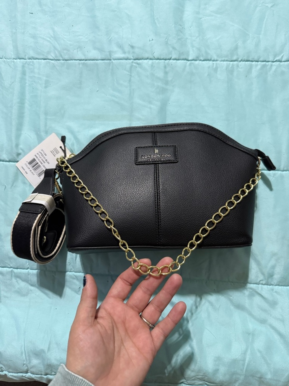 London Fog NWT Black Crossbody